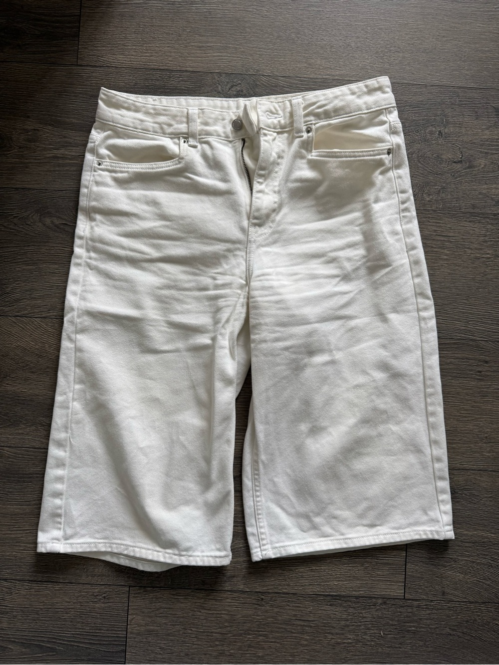 Zara Mid-Rise Denim Shorts